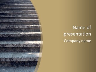 Outdoors Structure Stairs PowerPoint Template