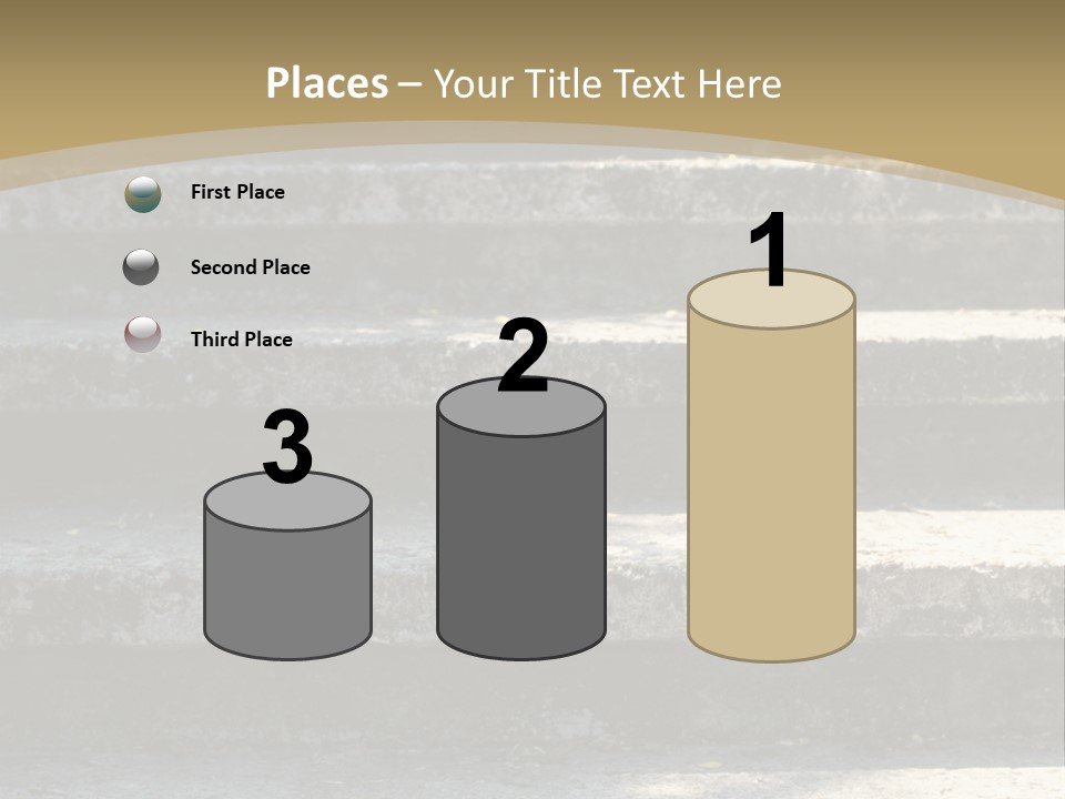 Outdoors Structure Stairs PowerPoint Template
