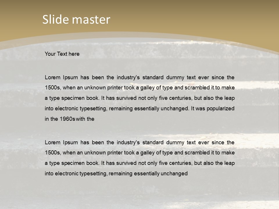 Outdoors Structure Stairs PowerPoint Template