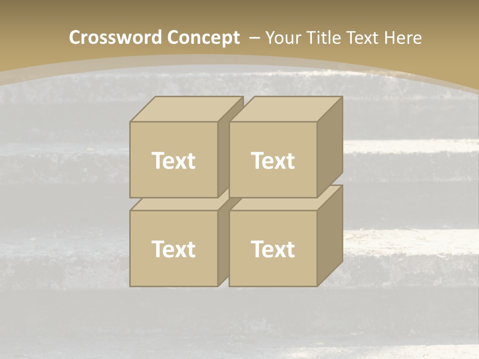 Outdoors Structure Stairs PowerPoint Template