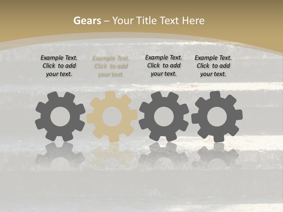 Outdoors Structure Stairs PowerPoint Template