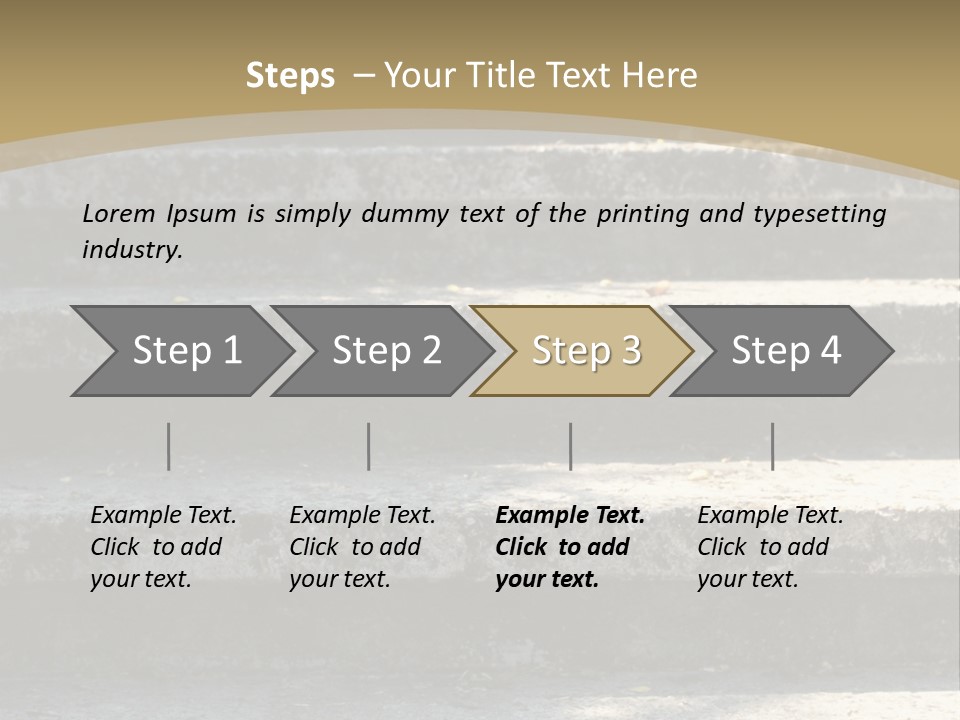 Outdoors Structure Stairs PowerPoint Template