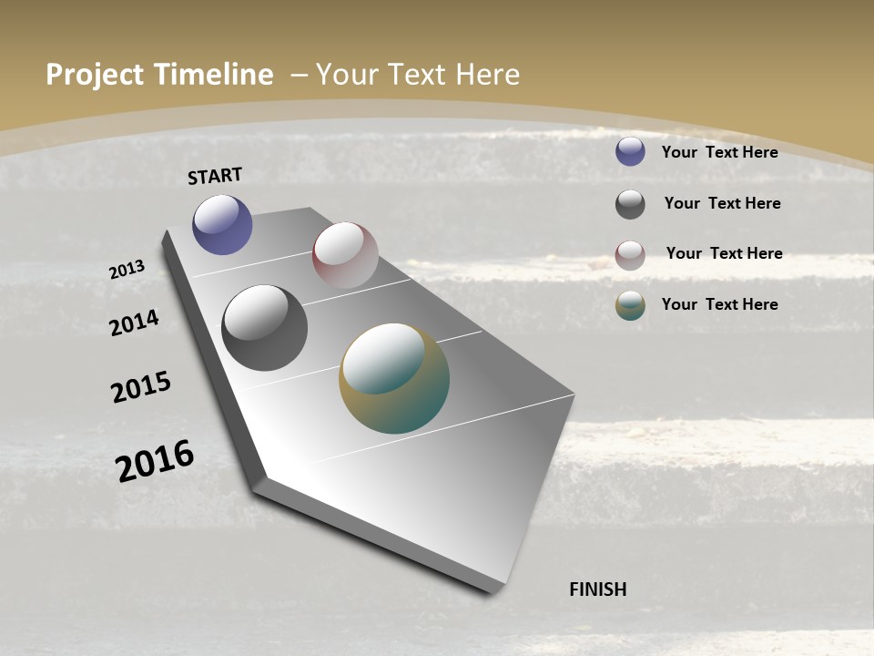 Outdoors Structure Stairs PowerPoint Template