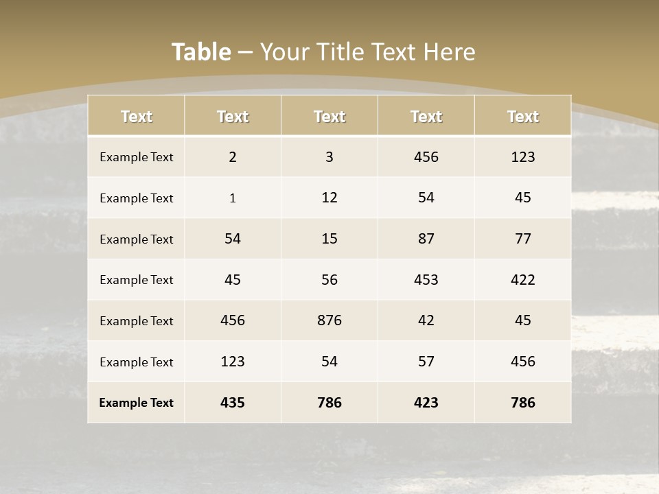 Outdoors Structure Stairs PowerPoint Template