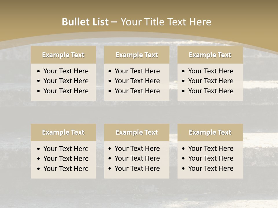 Outdoors Structure Stairs PowerPoint Template