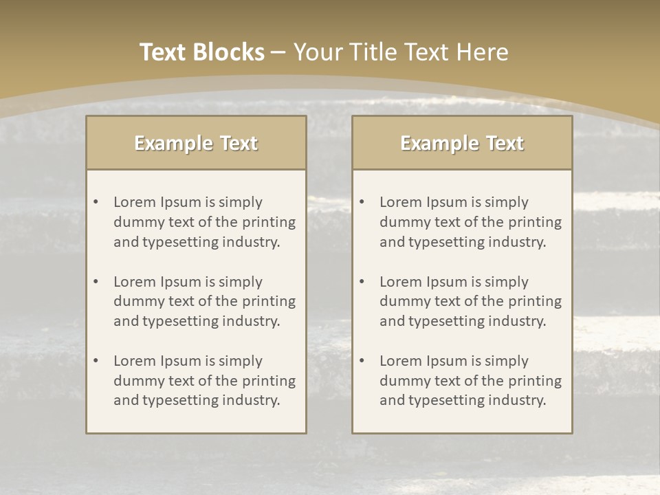 Outdoors Structure Stairs PowerPoint Template