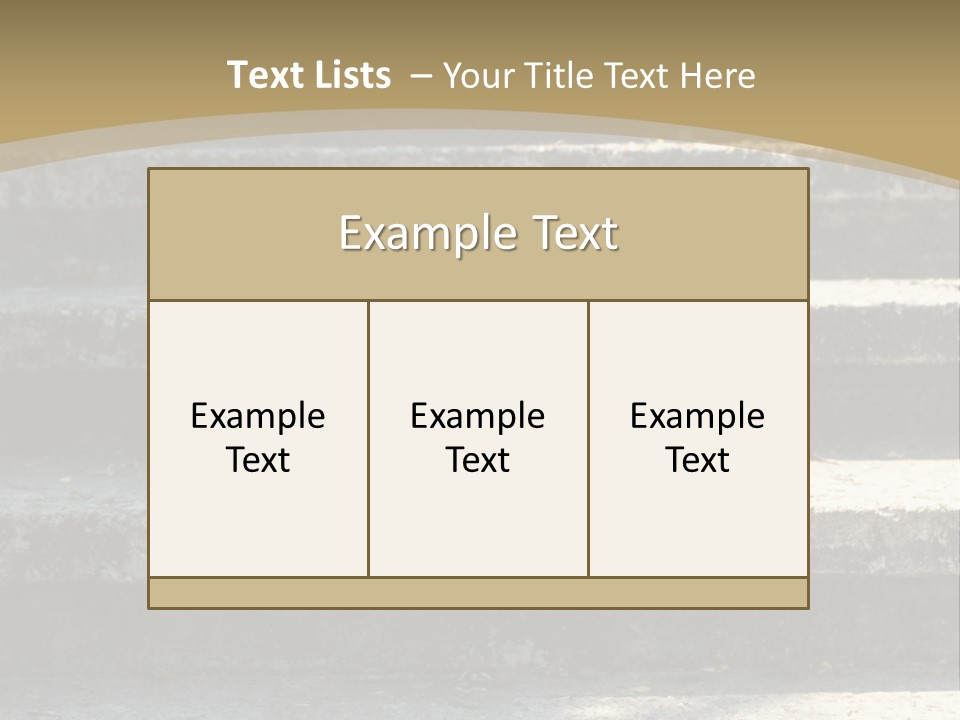 Outdoors Structure Stairs PowerPoint Template