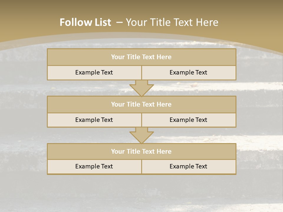 Outdoors Structure Stairs PowerPoint Template
