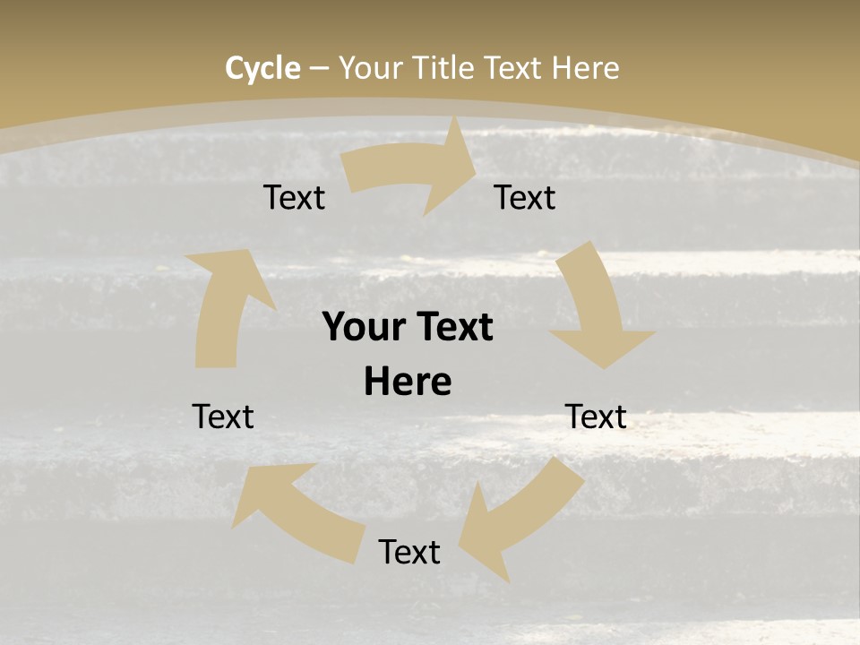 Outdoors Structure Stairs PowerPoint Template