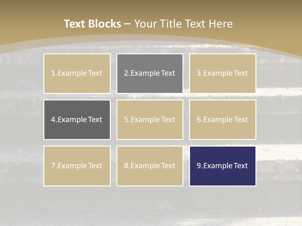 Outdoors Structure Stairs PowerPoint Template