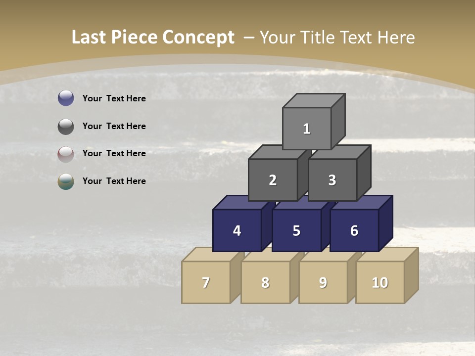 Outdoors Structure Stairs PowerPoint Template