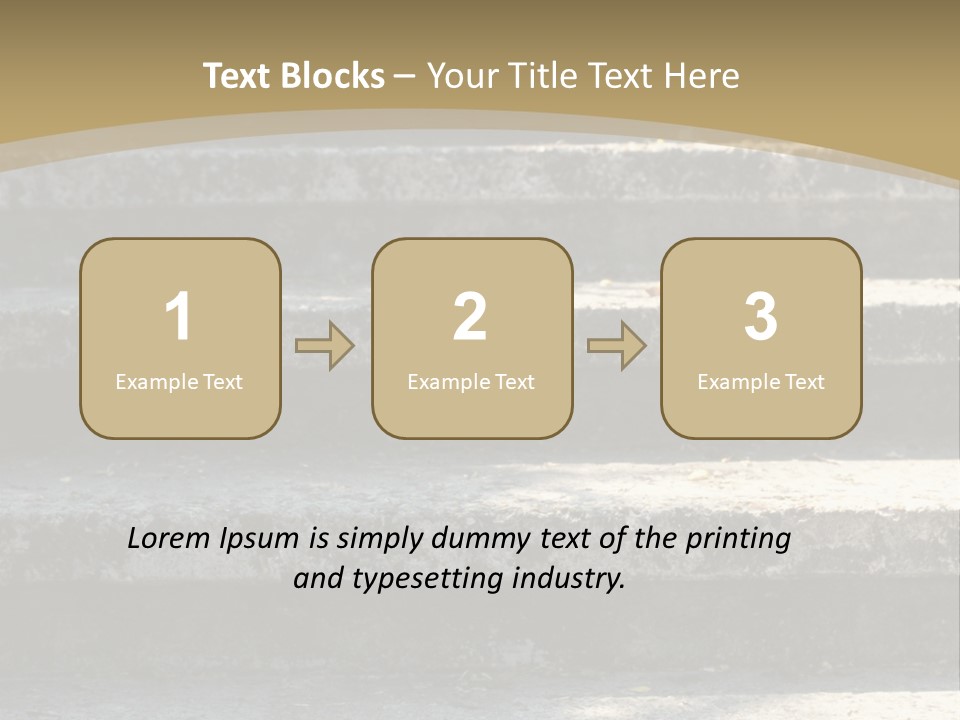 Outdoors Structure Stairs PowerPoint Template