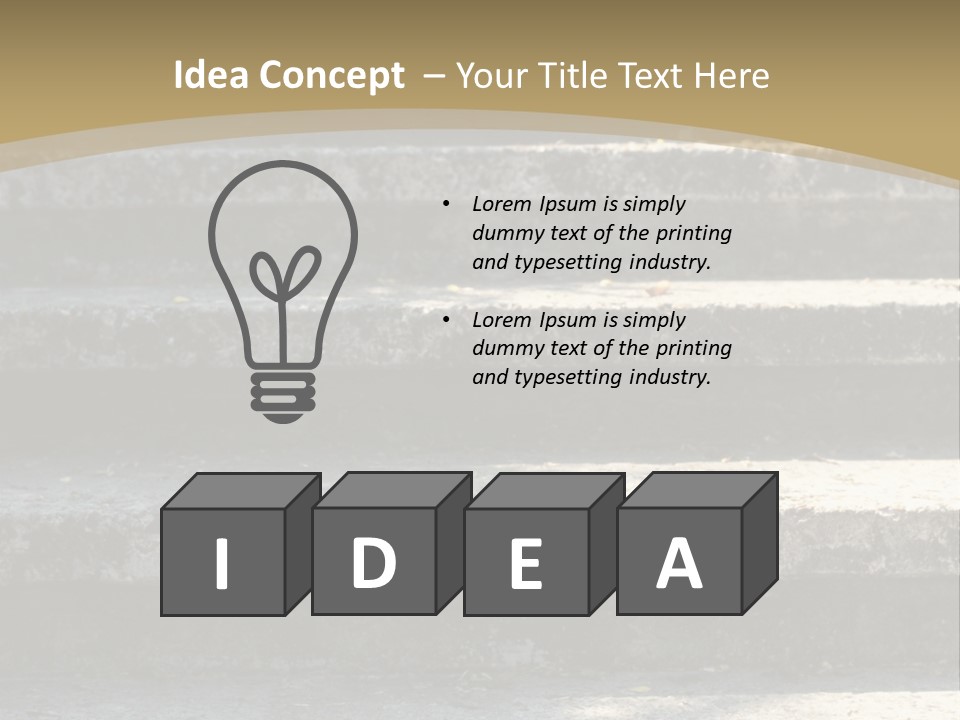 Outdoors Structure Stairs PowerPoint Template