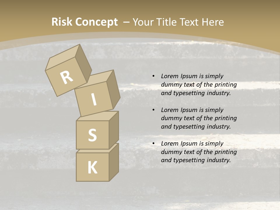 Outdoors Structure Stairs PowerPoint Template