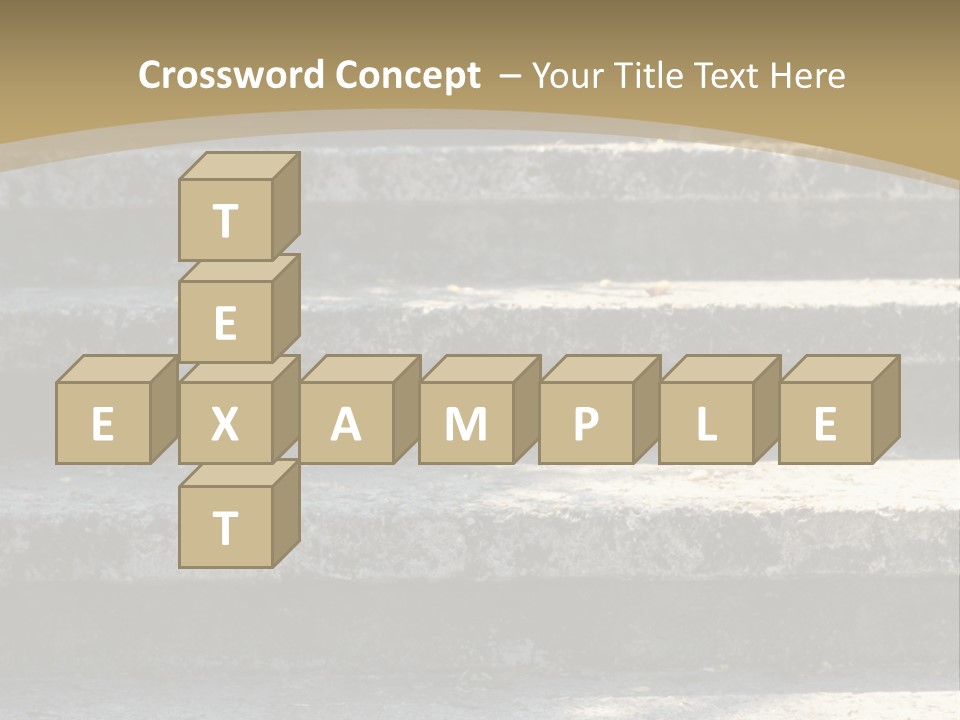 Outdoors Structure Stairs PowerPoint Template
