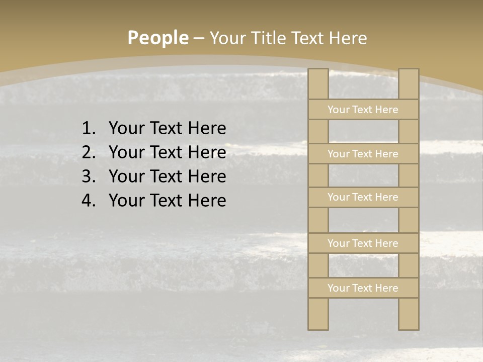 Outdoors Structure Stairs PowerPoint Template
