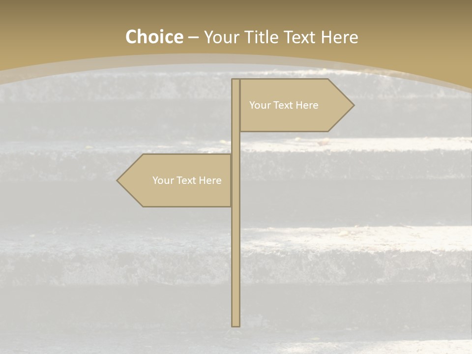 Outdoors Structure Stairs PowerPoint Template