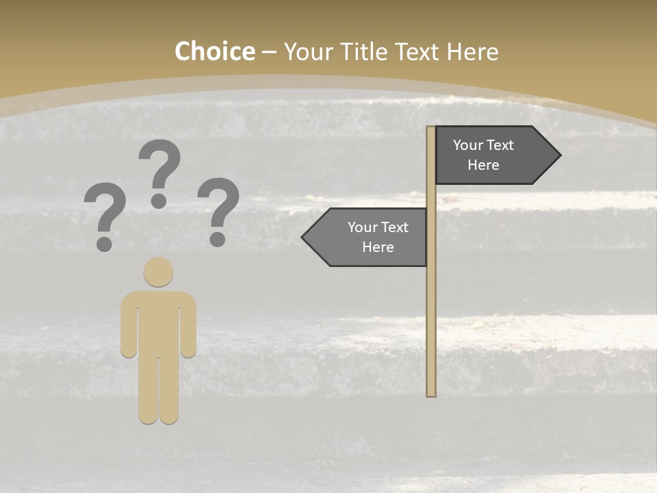 Outdoors Structure Stairs PowerPoint Template