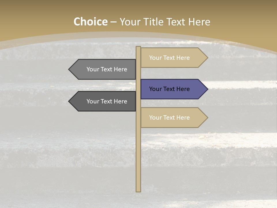 Outdoors Structure Stairs PowerPoint Template