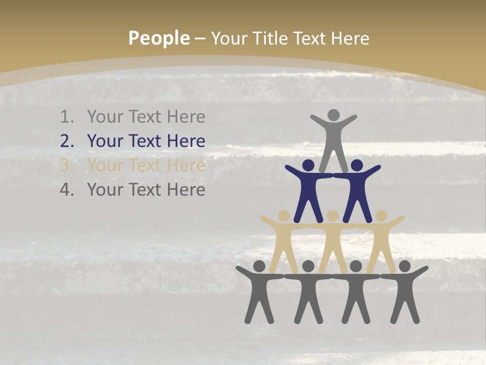 Outdoors Structure Stairs PowerPoint Template