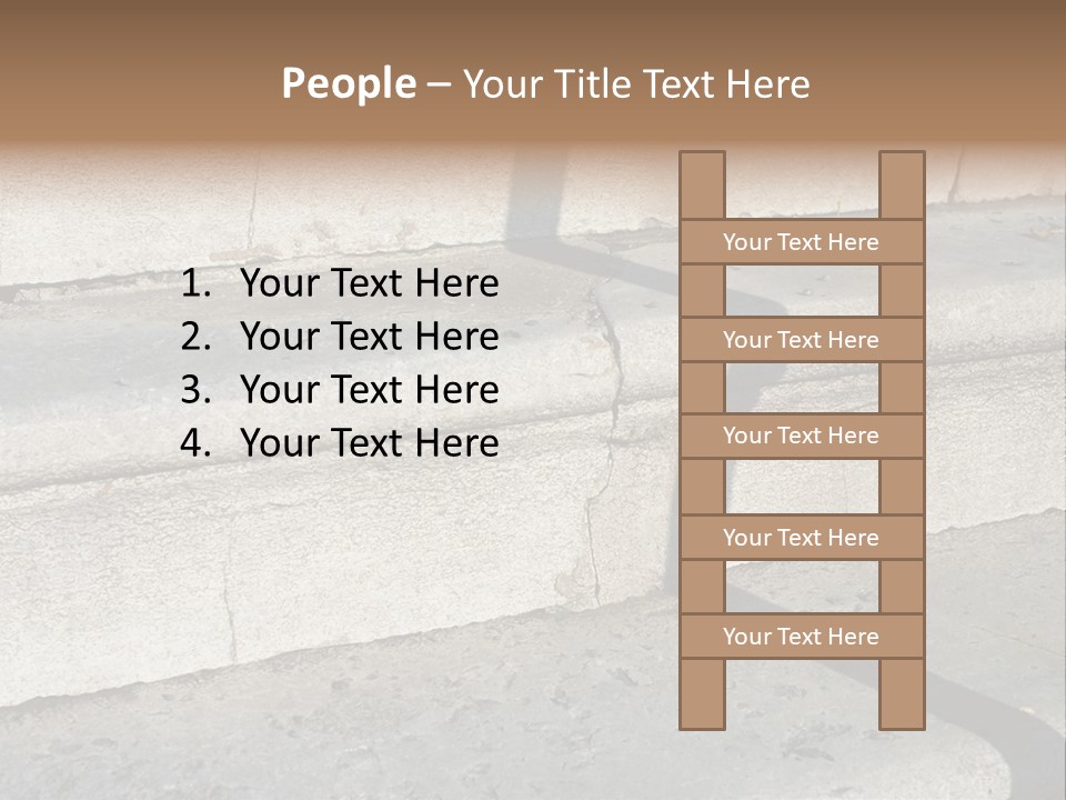 Stair Stairs Stairways PowerPoint Template