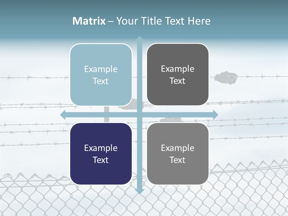 Wire Fences Barbed Wire PowerPoint Template
