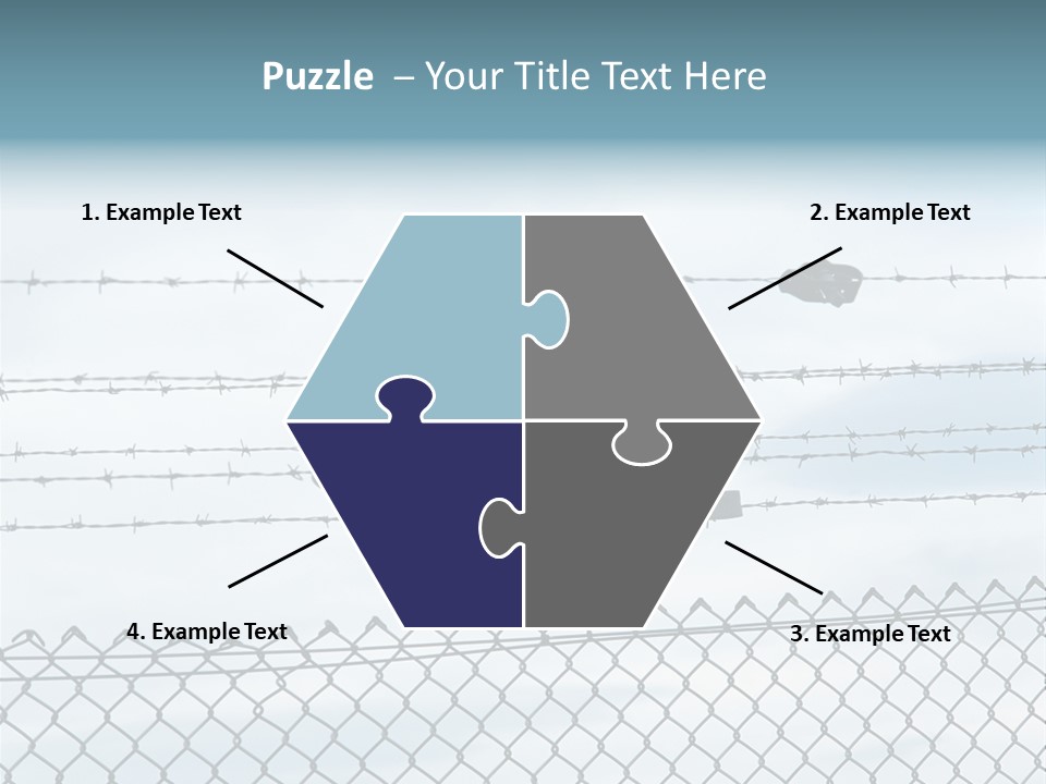 Wire Fences Barbed Wire PowerPoint Template