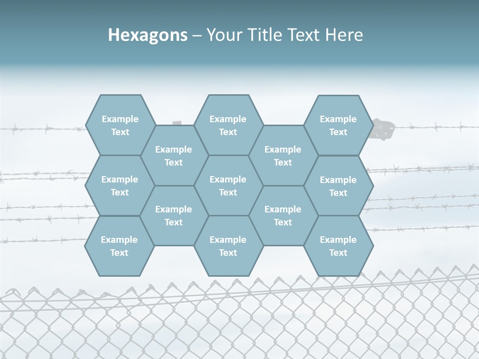 Wire Fences Barbed Wire PowerPoint Template