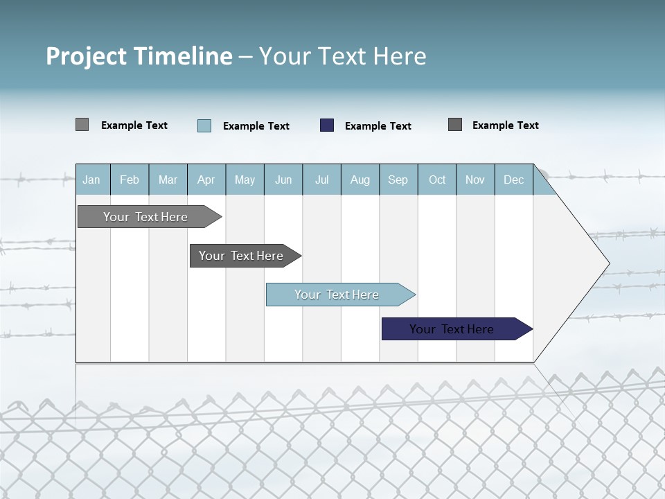 Wire Fences Barbed Wire PowerPoint Template
