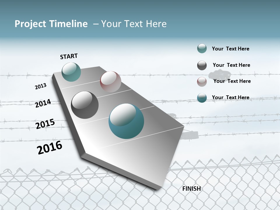 Wire Fences Barbed Wire PowerPoint Template