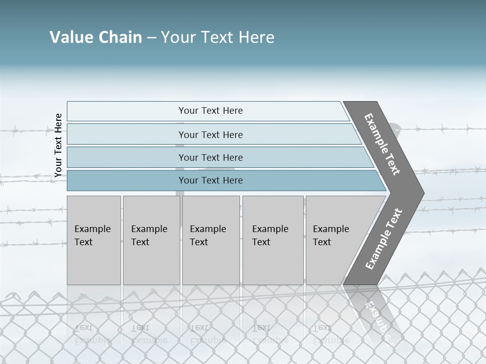 Wire Fences Barbed Wire PowerPoint Template