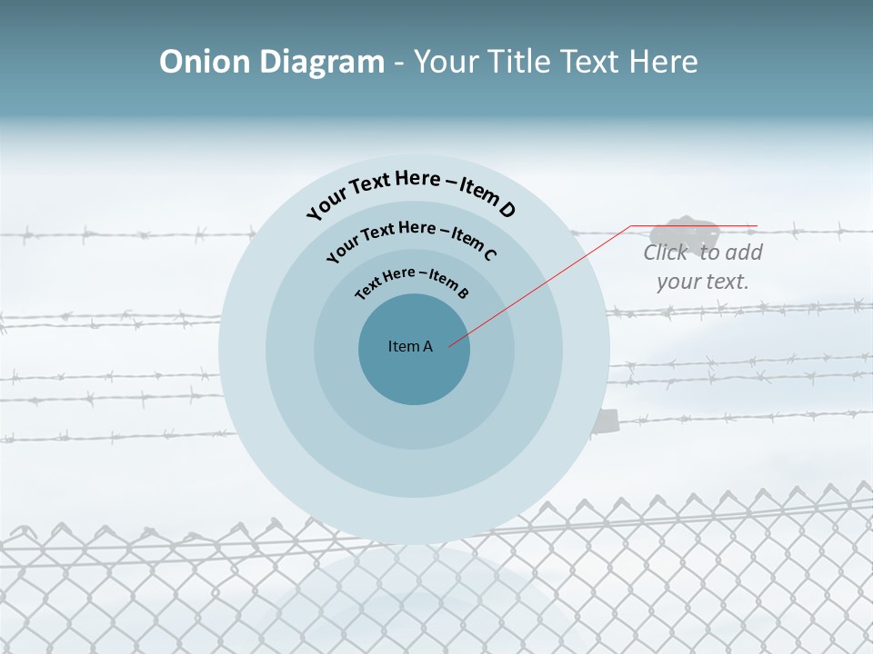Wire Fences Barbed Wire PowerPoint Template