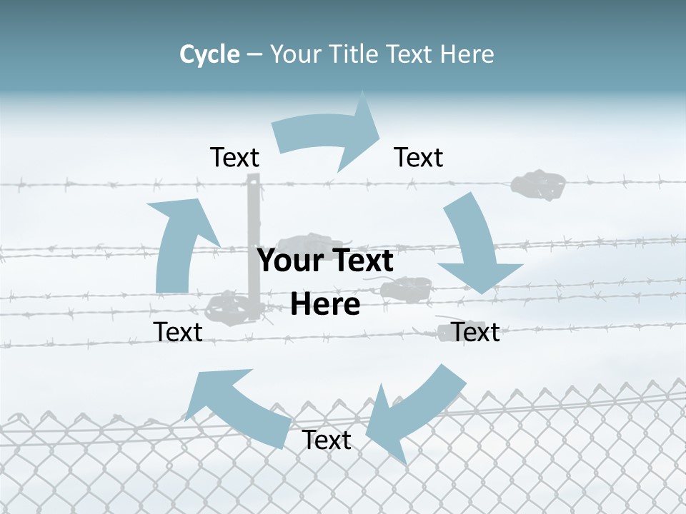 Wire Fences Barbed Wire PowerPoint Template