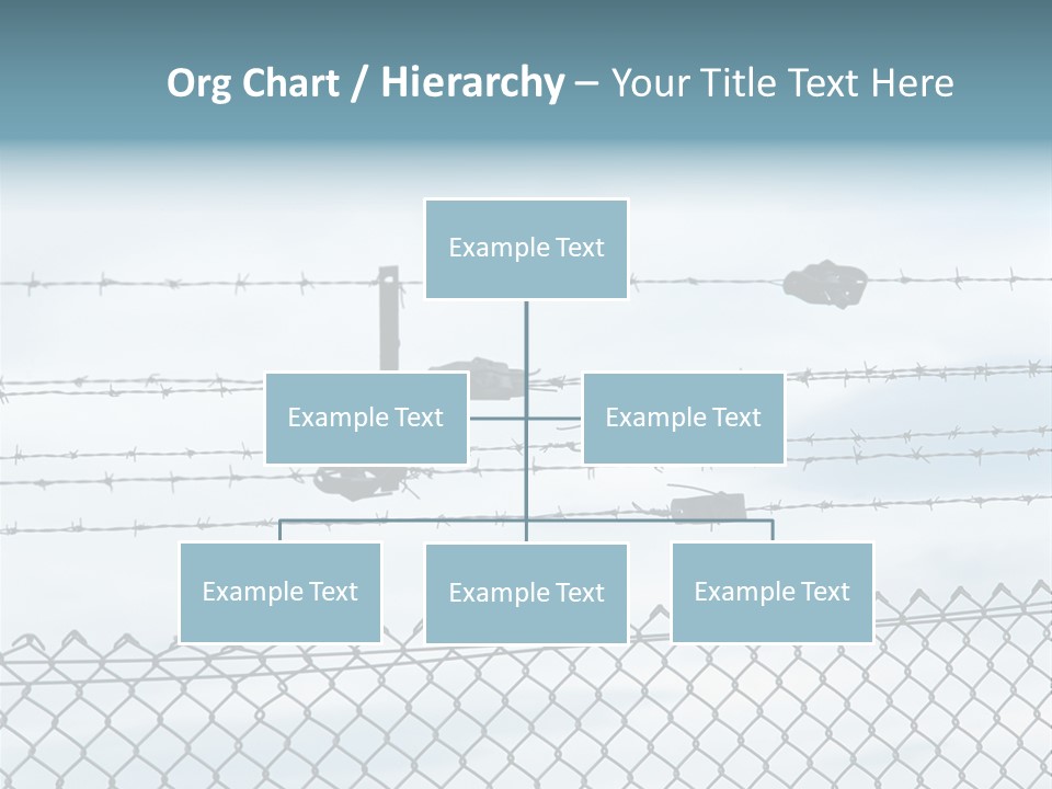 Wire Fences Barbed Wire PowerPoint Template