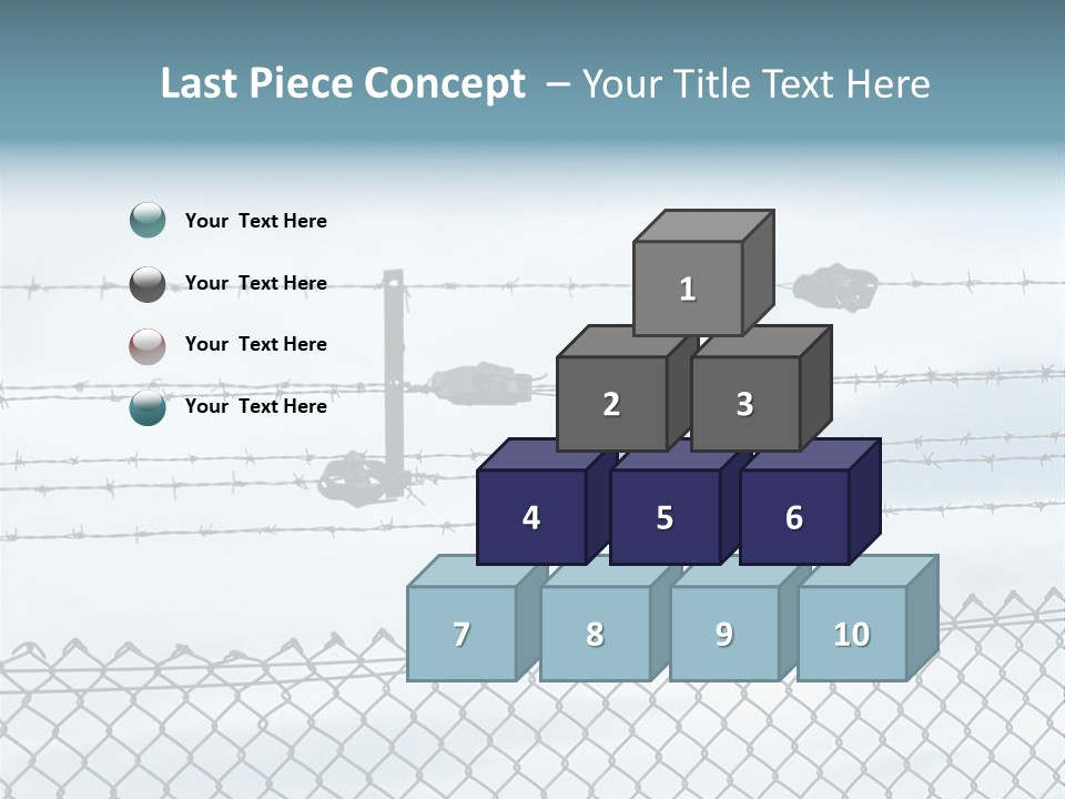 Wire Fences Barbed Wire PowerPoint Template