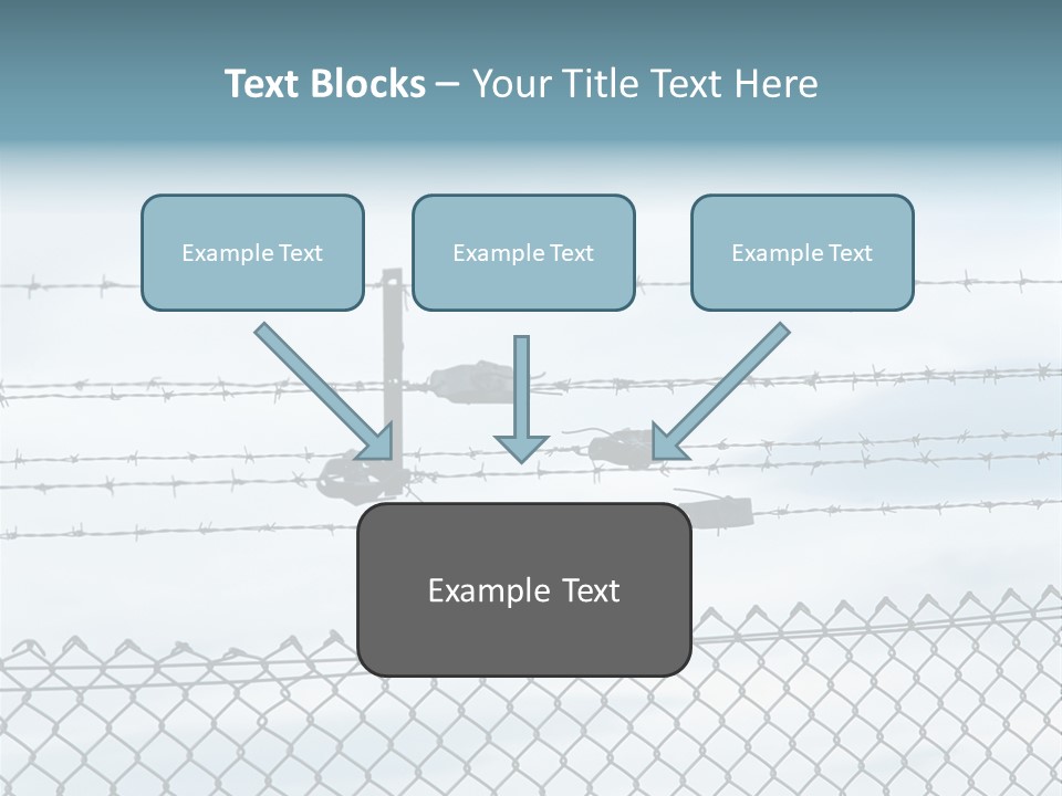 Wire Fences Barbed Wire PowerPoint Template
