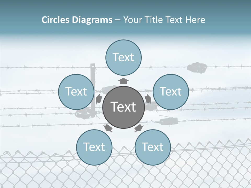 Wire Fences Barbed Wire PowerPoint Template