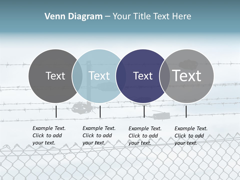 Wire Fences Barbed Wire PowerPoint Template