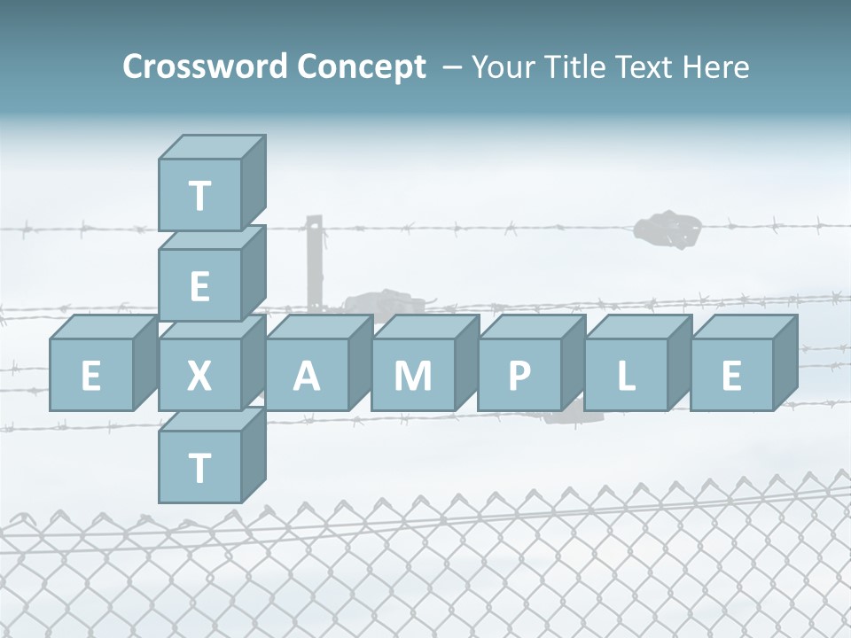 Wire Fences Barbed Wire PowerPoint Template