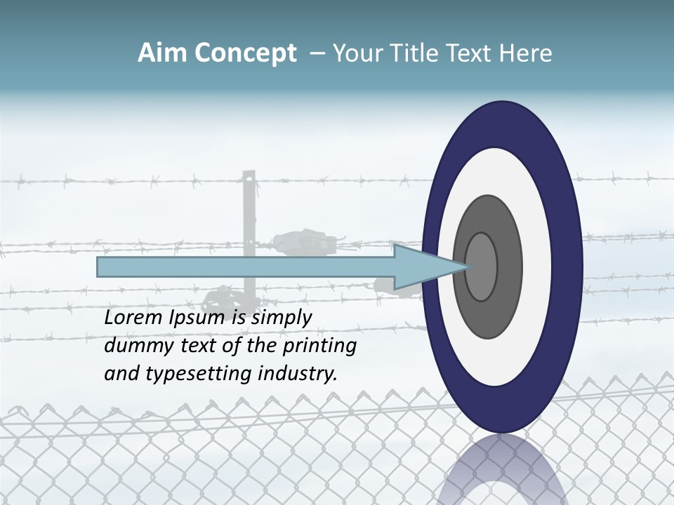 Wire Fences Barbed Wire PowerPoint Template