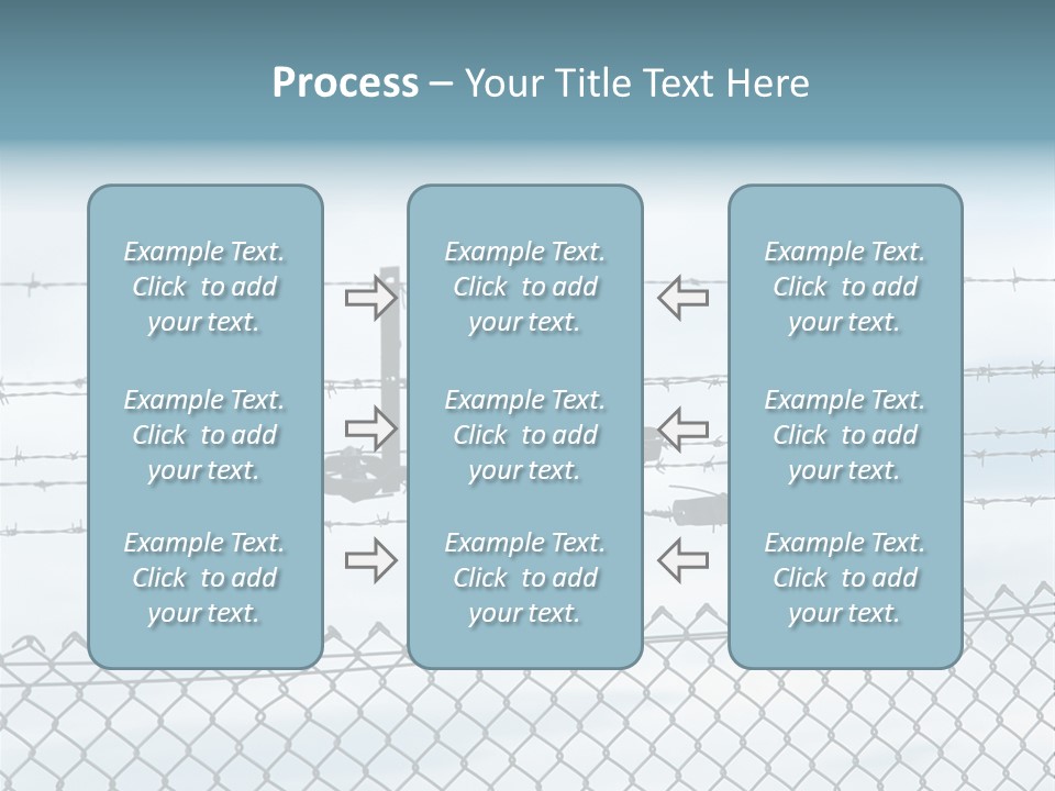 Wire Fences Barbed Wire PowerPoint Template