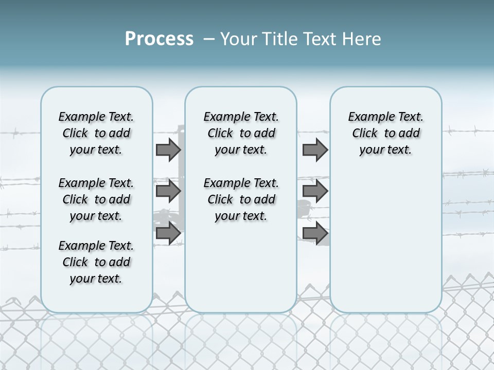 Wire Fences Barbed Wire PowerPoint Template