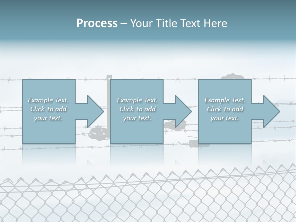 Wire Fences Barbed Wire PowerPoint Template