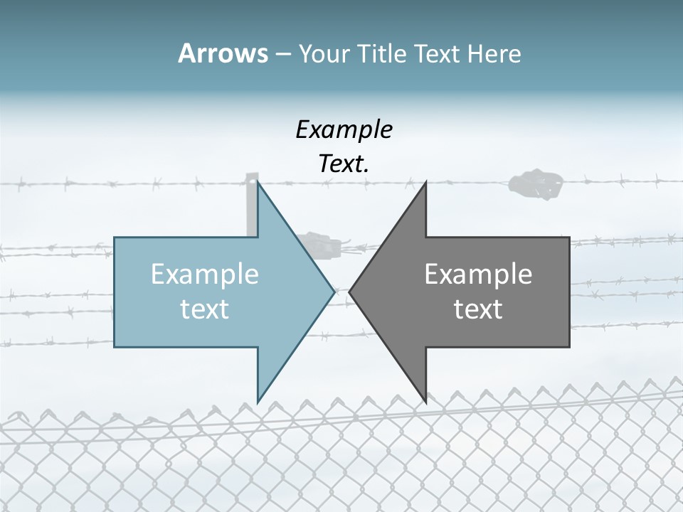 Wire Fences Barbed Wire PowerPoint Template