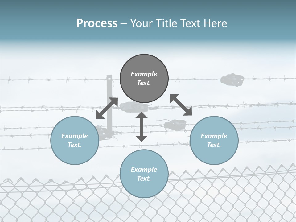 Wire Fences Barbed Wire PowerPoint Template