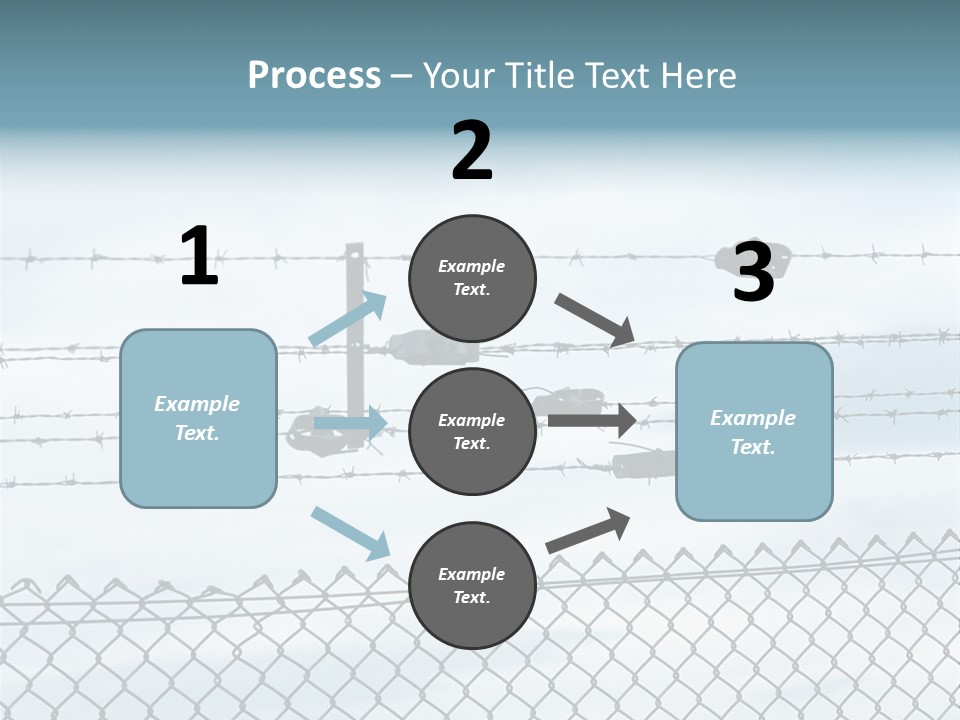 Wire Fences Barbed Wire PowerPoint Template