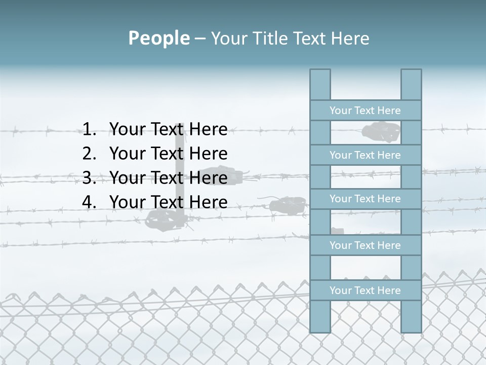 Wire Fences Barbed Wire PowerPoint Template