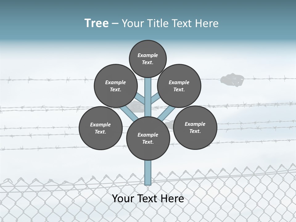 Wire Fences Barbed Wire PowerPoint Template