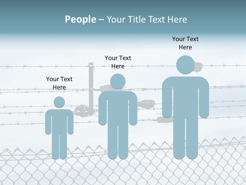Wire Fences Barbed Wire PowerPoint Template