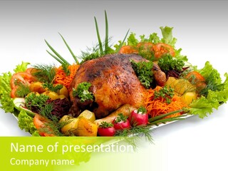 Green Dressing Diet PowerPoint Template